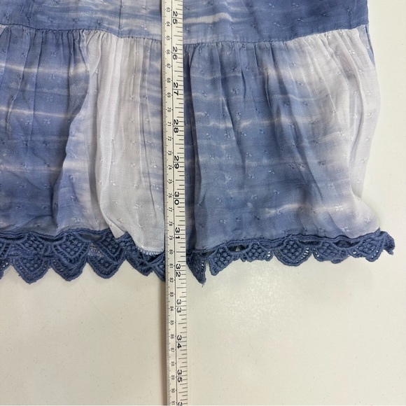 NWT Blue Island Cover Up Women’s Small Beach Dress White Blue Eyelet Crepe Swim - Picture 7 of 8